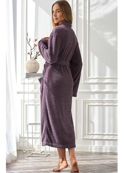 Długi szlafrok damski ametyst 2558 Celeste, Kolor fioletowy, Rozmiar XL, L&amp;L ze sklepu Intymna w kategorii Szlafroki damskie - zdjęcie 185508846
