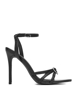 Sandały DeeZee SWEETIE BLACK PU Czarny ze sklepu eobuwie.pl w kategorii Sandały damskie - zdjęcie 185509659