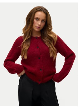 Vero Moda Kardigan Novah 10320496 Czerwony Regular Fit ze sklepu MODIVO w kategorii Swetry damskie - zdjęcie 185510439