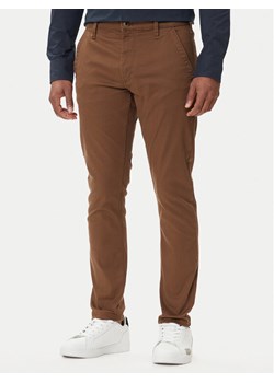 G-Star Raw Chinosy Chino 3.0 D25179-C105 Brązowy Slim Fit ze sklepu MODIVO w kategorii Spodnie męskie - zdjęcie 185510467