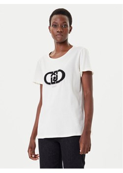 Liu Jo Sport T-Shirt TF5280 JS923 Écru Regular Fit ze sklepu MODIVO w kategorii Bluzki damskie - zdjęcie 185510475
