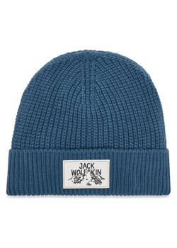 Jack Wolfskin Czapka Badge A61610 Niebieski ze sklepu MODIVO w kategorii Czapki zimowe damskie - zdjęcie 185510548