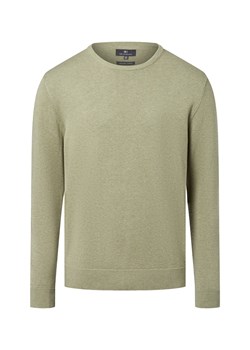 Nils Sundström Męski sweter Mężczyźni Bawełna trzcinowy marmurkowy ze sklepu vangraaf w kategorii Swetry męskie - zdjęcie 185512456