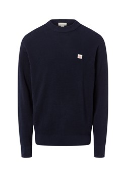Calvin Klein Jeans Męski sweter z dzianiny Mężczyźni Bawełna indygo jednolity ze sklepu vangraaf w kategorii Swetry męskie - zdjęcie 185512466