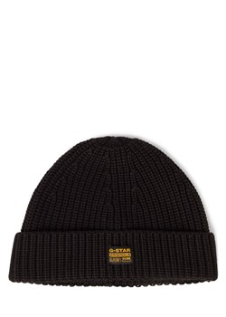 G-Star RAW Czapka męska Mężczyźni wiskoza czarny jednolity ze sklepu vangraaf w kategorii Czapki zimowe męskie - zdjęcie 185512486