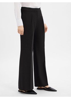 HUGO Damskie spodnie materiałowe - Hamaia Kobiety czarny jednolity ze sklepu vangraaf w kategorii Spodnie damskie - zdjęcie 185512508