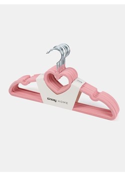 Sinsay - Welwetowe wieszaki 10 pack - różowy ze sklepu Sinsay w kategorii Dom - zdjęcie 185514017