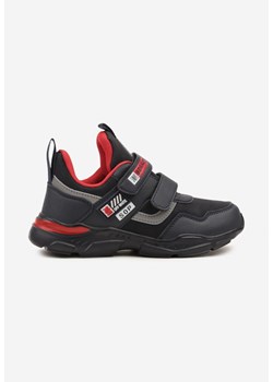 Niebiesko-Czerwone Buty Sportowe Sneakersy ze Skórzaną Wkładką i Ozdobami Riloreia ze sklepu born2be.pl w kategorii Buty sportowe dziecięce - zdjęcie 185514107