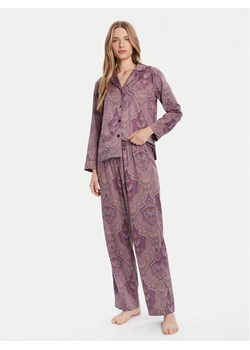 LAUREN RALPH LAUREN Piżama ILN92449 Fioletowy Regular Fit ze sklepu MODIVO w kategorii Piżamy damskie - zdjęcie 185514177