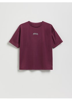 Reserved - Szybkoschnący t-shirt z nadrukiem - bordowy ze sklepu Reserved w kategorii T-shirty chłopięce - zdjęcie 185514579