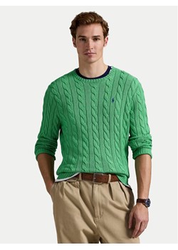 Polo Ralph Lauren Sweter 710775885523 Zielony Regular Fit ze sklepu MODIVO w kategorii Swetry męskie - zdjęcie 185517329