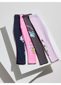 Sinsay - Bawełniane legginsy Gabby's Dollhouse 4 pack - wielobarwny ze sklepu Sinsay w kategorii Spodnie dziewczęce - zdjęcie 185518808