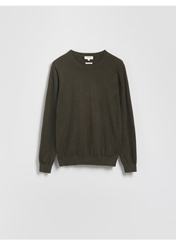Reserved - Sweter z domieszką kaszmiru - zielony ze sklepu Reserved w kategorii Swetry męskie - zdjęcie 185520457