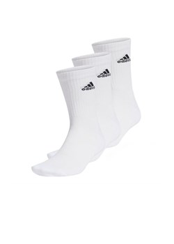 Skarpety unisex adidas Sportswear Cushioned Crew Socks 3 Pairs HT3446 - białe ze sklepu streetstyle24.pl w kategorii Skarpetki męskie - zdjęcie 185520735