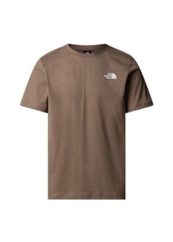Koszulka męska The North Face Redbox 0A87NPE1Q1 - brązowa ze sklepu streetstyle24.pl w kategorii T-shirty męskie - zdjęcie 185520738