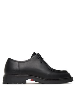 Półbuty Tommy Hilfiger Comfort Lwt Moc Toe FM0FM05588 Czarny ze sklepu eobuwie.pl w kategorii Półbuty męskie - zdjęcie 185521049