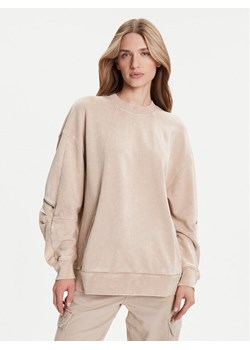 G-Star Raw Bluza Washed 3D D27738-D969 Beżowy Oversize ze sklepu MODIVO w kategorii Bluzy damskie - zdjęcie 185521678