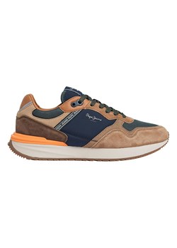 Pepe Jeans FOOTWEAR Sneakersy &quot;Buster Pro&quot; w kolorze zielono-jasnobrązowym ze sklepu Limango Polska w kategorii Buty sportowe męskie - zdjęcie 185522518