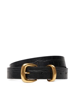 Calvin Klein Pasek Damski Bombay Strap Croc 25Mm Belt LV04F7056G Czarny ze sklepu MODIVO w kategorii Paski damskie - zdjęcie 185525595