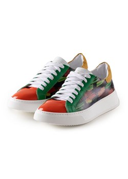 Anna Morellini Skórzane sneakersy &quot;Luista&quot; ze wzorem ze sklepu Limango Polska w kategorii Trampki damskie - zdjęcie 185526106