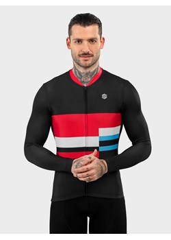 Siroko Koszulka kolarska &quot;M2 Riemst&quot; w kolorze czarno-czerwono-błękitnym ze sklepu Limango Polska w kategorii T-shirty męskie - zdjęcie 185527795