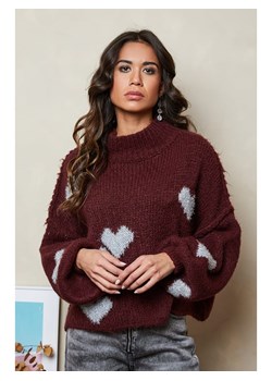 Joséfine Sweter w kolorze bordowym ze sklepu Limango Polska w kategorii Swetry damskie - zdjęcie 185528258