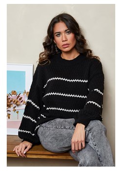 Joséfine Sweter &quot;Klaudia&quot; w kolorze czarnym ze sklepu Limango Polska w kategorii Swetry damskie - zdjęcie 185528297