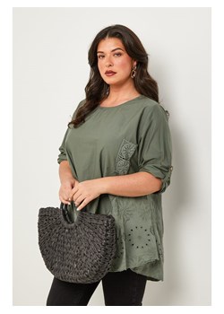 Curvy Lady Bluzka w kolorze khaki ze sklepu Limango Polska w kategorii Bluzki damskie - zdjęcie 185529069