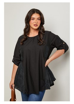 Curvy Lady Bluzka w kolorze czarnym ze sklepu Limango Polska w kategorii Bluzki damskie - zdjęcie 185529079