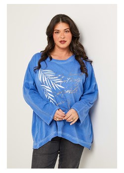 Curvy Lady Koszulka w kolorze niebieskim ze sklepu Limango Polska w kategorii Bluzki damskie - zdjęcie 185529118