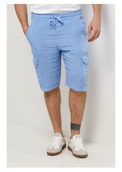 Lin Passion Lniane bermudy w kolorze błękitnym ze sklepu Limango Polska w kategorii Spodenki męskie - zdjęcie 185529825