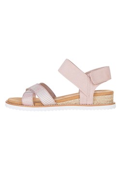 Skechers Skórzane sandały "Desert Kiss Secret Picnic" w kolorze jasnoróżowym ze sklepu Limango Polska w kategorii Sandały damskie - zdjęcie 185530326