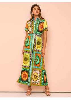 Tazga Sukienka w kolorze zielono-pomarańczowym ze sklepu Limango Polska w kategorii Sukienki - zdjęcie 185531856