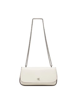 Torebka Calvin Klein Ck Convertible Chain Small Bag LV04F3172G Biały ze sklepu eobuwie.pl w kategorii Kopertówki - zdjęcie 185532315