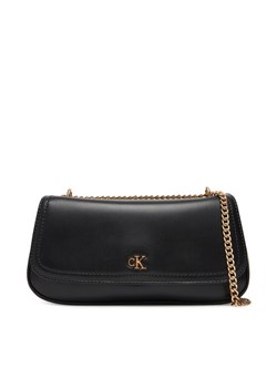 Torebka Calvin Klein Ck Convertible Chain Small Bag LV04F3172G Czarny ze sklepu eobuwie.pl w kategorii Kopertówki - zdjęcie 185532358