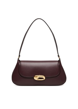 Torebka Calvin Klein Hardware Flap Shoulder Bag LV04F3146G Bordowy ze sklepu eobuwie.pl w kategorii Listonoszki - zdjęcie 185532378