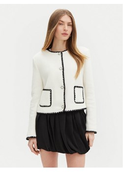 Guess Kardigan W5RN20 WGVQ2 Écru Regular Fit ze sklepu MODIVO w kategorii Swetry damskie - zdjęcie 185533229