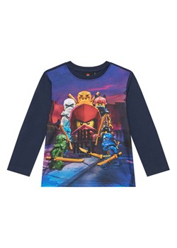 LEGO Bluzka Ninjago 11010889 Granatowy Regular Fit ze sklepu MODIVO w kategorii T-shirty chłopięce - zdjęcie 185533299