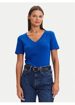 Tommy Hilfiger T-Shirt New Cody WW0WW40584 Niebieski Slim Fit ze sklepu MODIVO w kategorii Bluzki damskie - zdjęcie 185533319