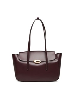 Calvin Klein Torebka Hardware Flap Tote Bag LV04F3145G Bordowy ze sklepu MODIVO w kategorii Torby Shopper bag - zdjęcie 185533398