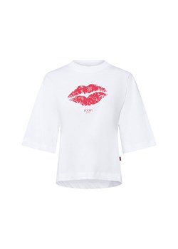 Joop Jeans Koszulka damska - Tomai Kobiety Bawełna biały nadruk ze sklepu vangraaf w kategorii Bluzki damskie - zdjęcie 185534656