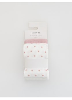 Reserved - Rajstopy 2 pack - brudny róż ze sklepu Reserved w kategorii Rajstopy dziecięce - zdjęcie 185535249