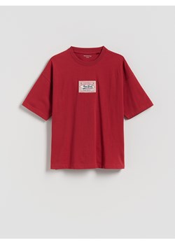 Reserved - T-shirt z naszywką - czerwony ze sklepu Reserved w kategorii T-shirty chłopięce - zdjęcie 185537439