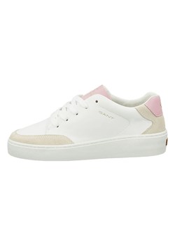 GANT Footwear Skórzane sneakersy w kolorze biało-jasnoróżowym ze sklepu Limango Polska w kategorii Buty sportowe damskie - zdjęcie 185538877