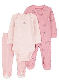 carter's 3-częściowy zestaw w kolorze jasnoróżowym ze sklepu Limango Polska w kategorii Odzież dla niemowląt - zdjęcie 185539757