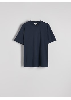 Reserved - Bawełniany t-shirt regular fit - granatowy - id: 7390Z-59X - marki Reserved - 185541787 Reserved - Bawełniany t-shirt regular fit - granatowy ze sklepu Reserved w kategorii T-shirty męskie - zdjęcie 185541787