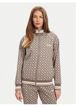 Guess Bluza V5YQ03 KB212 Brązowy Regular Fit ze sklepu MODIVO w kategorii Bluzy damskie - zdjęcie 185543429