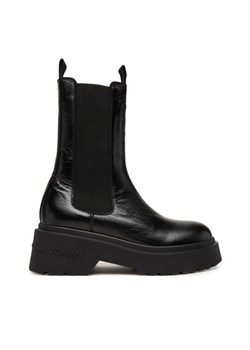 Tommy Jeans Sztyblety Tjw Chunky Shiny EN0EN02888 Czarny ze sklepu MODIVO w kategorii Botki - zdjęcie 185543455