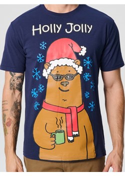 Sinsay - Koszulka - granatowy ze sklepu Sinsay w kategorii T-shirty męskie - zdjęcie 185544018