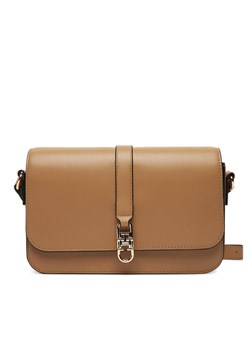 Torebka Tommy Hilfiger Th Libre Flap Crossover AW0AW17723 Brązowy ze sklepu eobuwie.pl w kategorii Listonoszki - zdjęcie 185544197